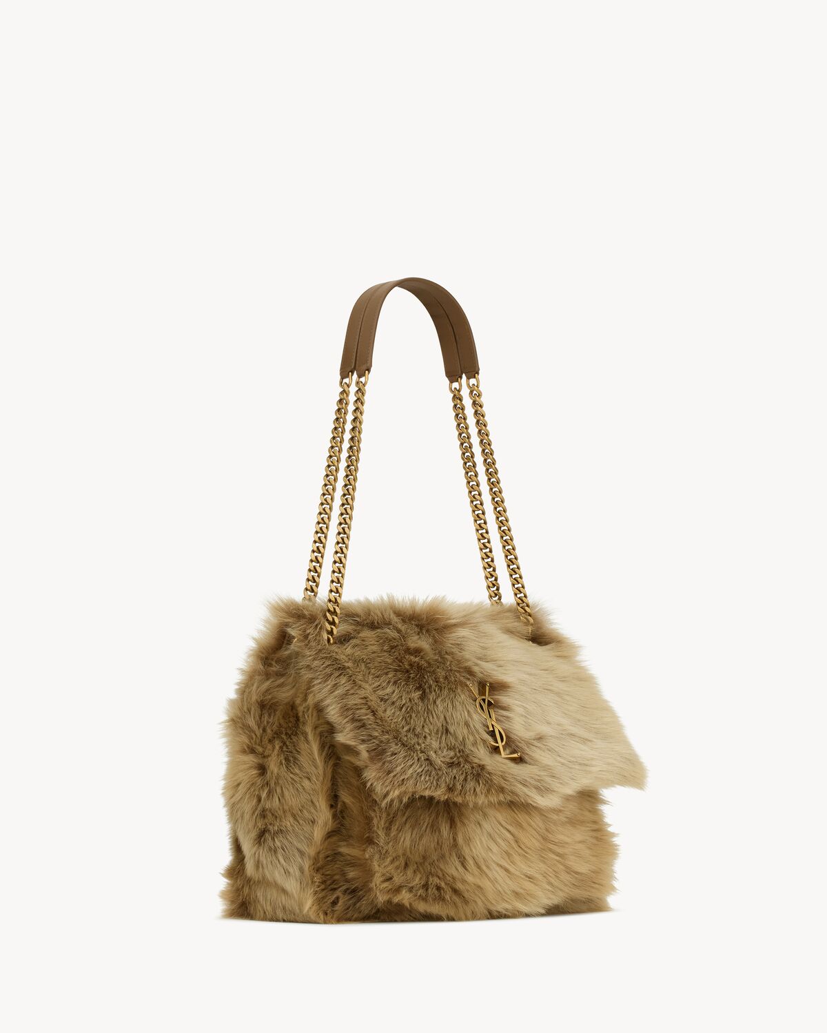 YSL Niki Large in Shearling - Image 5